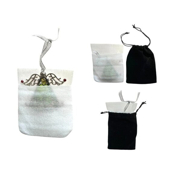 Shamrock Angel Christmas Ornament New Celtic Glass Savannah Georgia Irish Parade - Picture 11 of 12